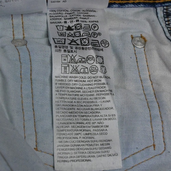 Levi's 42 x 32 550 Relaxed Fit Medium Stonewash Denim Jeans - Picture 5 of 7